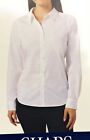 Chaps Women's Button-Up Long Sleeve Blouse White Size Variety