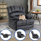 Large Manual Recliner Chair in Fabric  for Living Room Bed Room