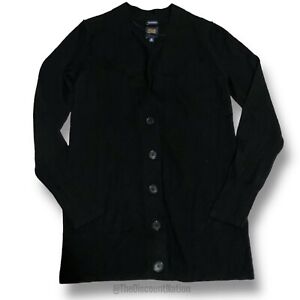 Gap 100% Merino Wool Black Button-Up Cardigan Women's Size XS