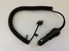 iPhone 4 or 4S Black 12V Car Charger Apple iPhone 04368  - Works!  / Free Ship!