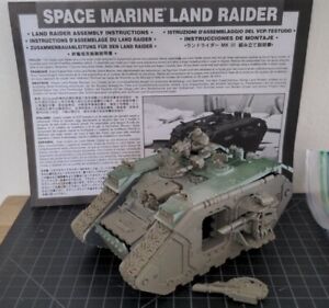 Land Raider Space Marines Warhammer 40K Assembled with Booklet & Stickers 1998