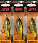 (LOT OF 3) RAPALA SCATTER RAP GLASS SHAD 7/16OZ SCRGS07OGH OLIVE GHOST AR1572