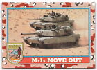 1991 Topps Desert Storm Victory Series 2 #96 M-1s Move Out Military Card 3AG