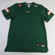 Miami Hurricanes adidas Practice Jersey - Football Men's Green Used