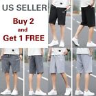 Mens Sweat Shorts With Pocket Brushed Lightweight Joggers Pants Fits S - L