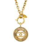Chanel Gold Medallion Pendant Necklace 3847 123253