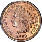 1869 1C Indian Head Cent PCGS Genuine UNC Detail(Cleaned) #391