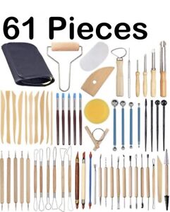 Clay Tools 61 Pcs, Beginner To Advance For Modeling Sculpting Polymer Clay Tools