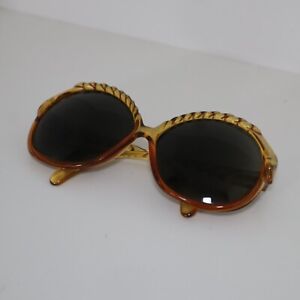 Vintage Christian Dior Optyl Orange Glasses 2063-10 Oversize Frames
