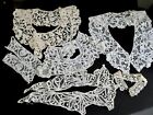 New ListingLot of 7 Antique Brussels Lace Collars, Large and Smaller Collars