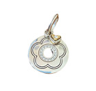 Brighton Shadow Shine  Amulet/Charm- round flower heart- closer crystals pendant