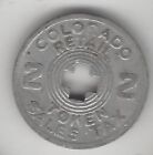Colorado State Retail Sales Tax Token, 2 Mill/Mil (1/5¢) METAL Partial Cent Coin