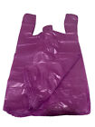 Bags 1/6 Large 21 x 6.5 x 11.5Purple T-Shirt Plastic Grocery Shopping Bags