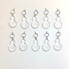 lot of 10 vintage chandelier French crystal prisms • 2