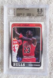 1988 89 FLEER #17 Michael Jordan BGS 8.5
