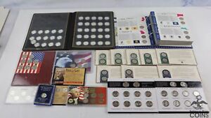 New ListingLot of 19: US Quarters/Albums/Sets State Series, America Beautiful+ w/ 150 Coins
