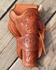 Gun Holster Leather 22 .38/357 .44/45 CAL Revolver Western Hand Tooled