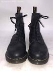 Dr. Martens Womens Black Leather Round Toe Lace Up Ankle Combat Boots Size 8