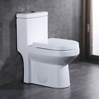 DeerValley Dual Flush 1.1/1.6 GPF Compact 1-Piece Toilet w/ Soft Close Seat