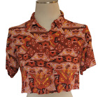 Womens Juniors Short Sleeve Shirt Button-up Collar by FOREVER 21 Size Medium