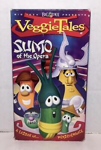VeggieTales VHS Sumo of the Opera A Lesson in Persevereance Green Tape 2004 Kids