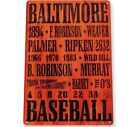 TIN SIGN Baltimore Baseball Orioles Metal Décor Wall Store Card Shop Bar A232
