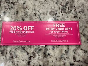 New ListingBath & Body Works 20% Off Entire Purchase & Body Care Item Coupons 05/12/24