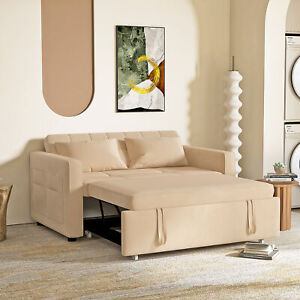 Couch Bed Sofa Sectional Living Room Sleeper 3 in 1 Pull Out Furniture Loveseat