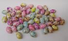 25 Speckled Egg Bead Color Mix ~ Easter Pastel Oval  Side-Drilled 17mm x 12mm
