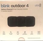 2023 BLINK OUTDOOR 4 (4TH GEN) 3 CAMERA WIRELESS HD HOME SECURITY SYSTEM , NEW
