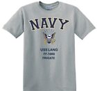 USS LANG   FF-1060* FRIGATE *EAGLE*SHIRT. OFFICIALLY LICENSED