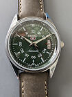 Vintage Seiko 5 Automatic 6309A Kool Honeycomb Green Dial Watch Day