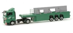 HERPA, MAN TGX XL 4x2 with Glass Carrying Trailer 3 Axles TROST, Scale...