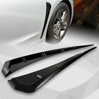 2x Glossy Black Car Side Fender Vent Air Wing Cover Trim Decoration Accessories