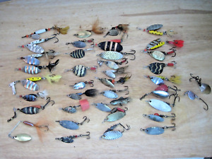 VTG Fishing Tackle Lures LOT - (38) INLINE SPINNERS In-Line d57