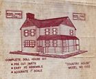 Vintage Wood Country House Dollhouse Model Homes Fairfield N.J.  USA - Unbuilt