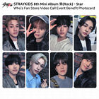 Stray Kids 8th Mini Album 樂 Rock Star Who's Fan Fan Sign Event Benefit Photocard