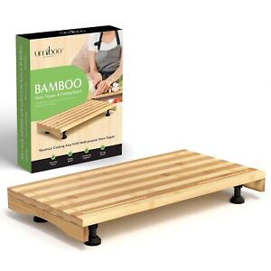 Umiboo Bamboo wooden Gas Stove Top Covers - Cutting Board