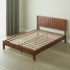WOOD PLATFORM BED FRAMES with Headboard, Twin/Full/King/Queen