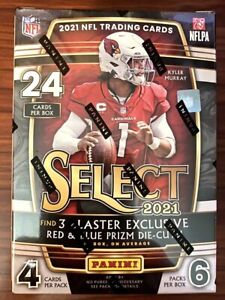 2021-22 Panini Select NFL Football Blaster Box FACTORY SEALED - RED BLUE PRIZM