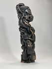 African Makonde Tree of Life Hand Carved Ebony Wood Statue 18 inches