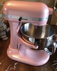 Kitchenaid Mixer Pink Bowl Lever Lift Baking Cooking