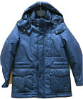 Corneliani ID Latina Wool Jacket Removable Hooded Navy Size 50 (US 40)