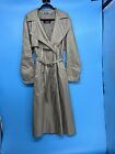 Vintage SANYO Carol Cohen Women's Sand Double Breasted Belted Trench Size: M