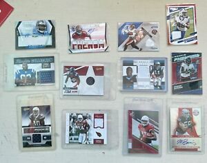 Lot of 12 Various NFL Rookie Patches and Autos!!
