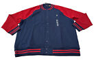 NEW Polo Ralph Lauren Mens Colorblock Fleec Bomber Jacket Navy Red Size 2XB Big