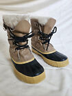 Women's Size 7 Vintage Sorel Manitou Snow Boots Sherpa Lined