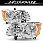 2pc Headlight For 08-16 Chrysler Town&Country 11-20 Dodge Grand Caravan Headlamp (For: 2008 Chrysler Town & Country Touring)