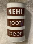 Vintage NEHI Root Beer Steel Flat Top Can, Factory Defect.