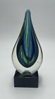 Art Glass Peacock Color Blank Award